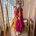 Rimjhim Crimson Embroidered 3PC Set