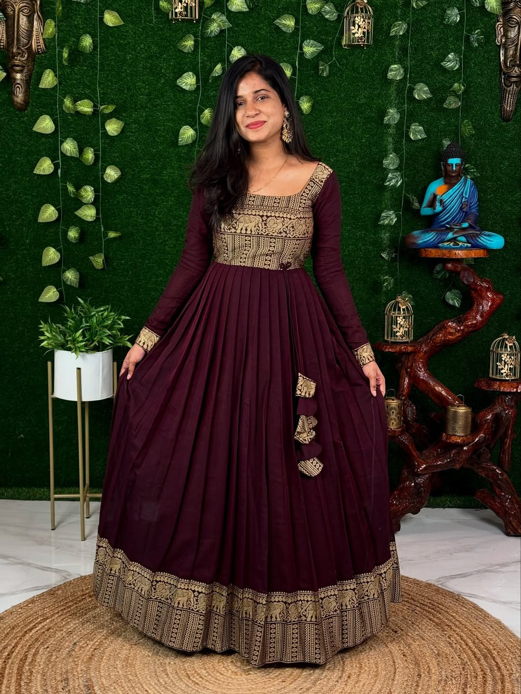 Pranika Comfortable Cotton Maxi Dupatta Set
