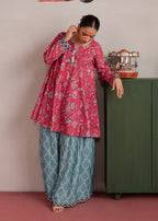 Aarini Seabreeze Floral Printed Sharara Set