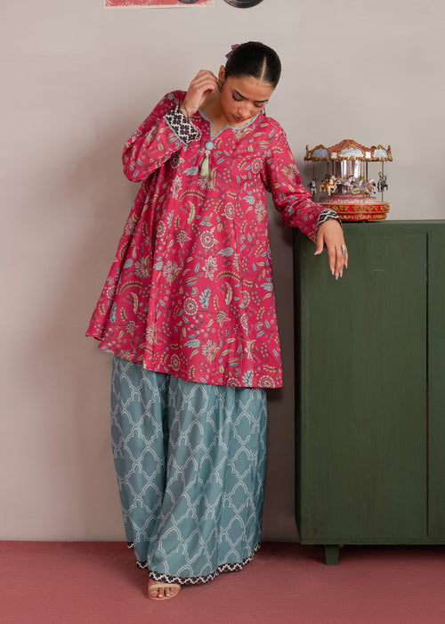 Aarini Seabreeze Floral Printed Sharara Set
