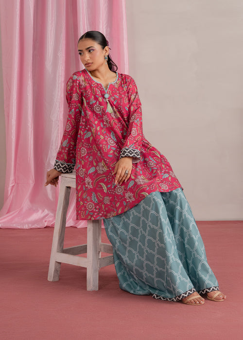 Aarini Seabreeze Floral Printed Sharara Set