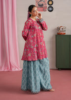 Aarini Seabreeze Floral Printed Sharara Set