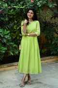 Mul cotton A-line Maxi