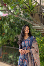 Indigo Bloom Kurta Set