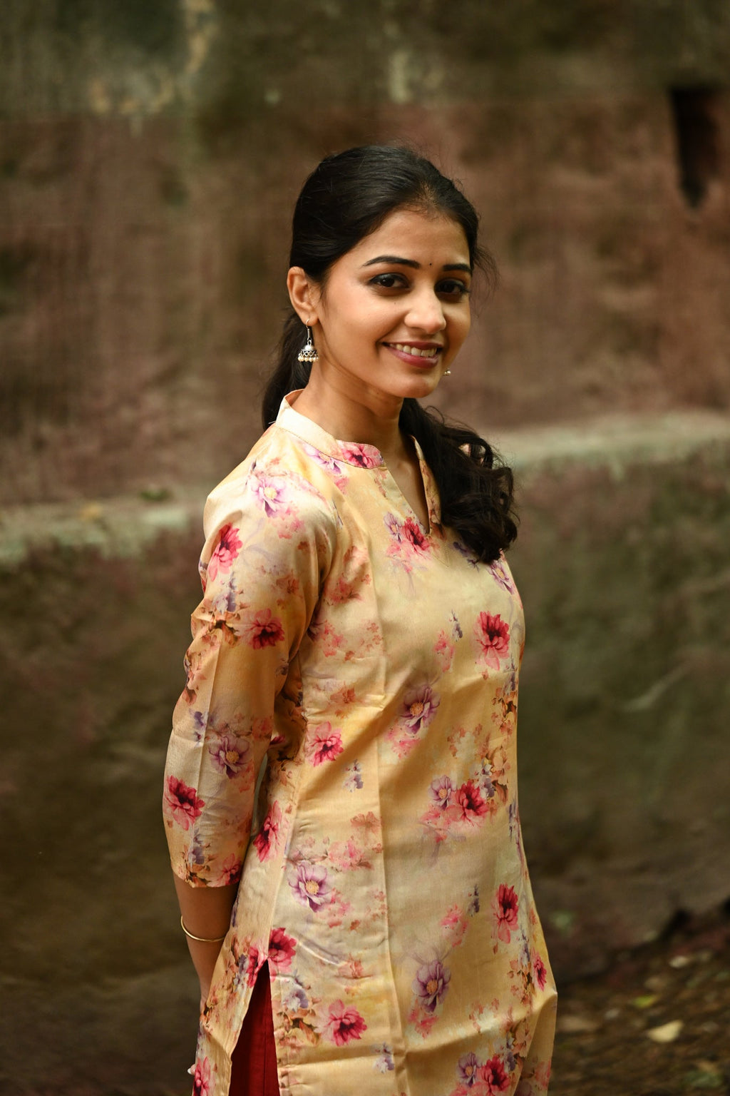 Tussar silk kurti