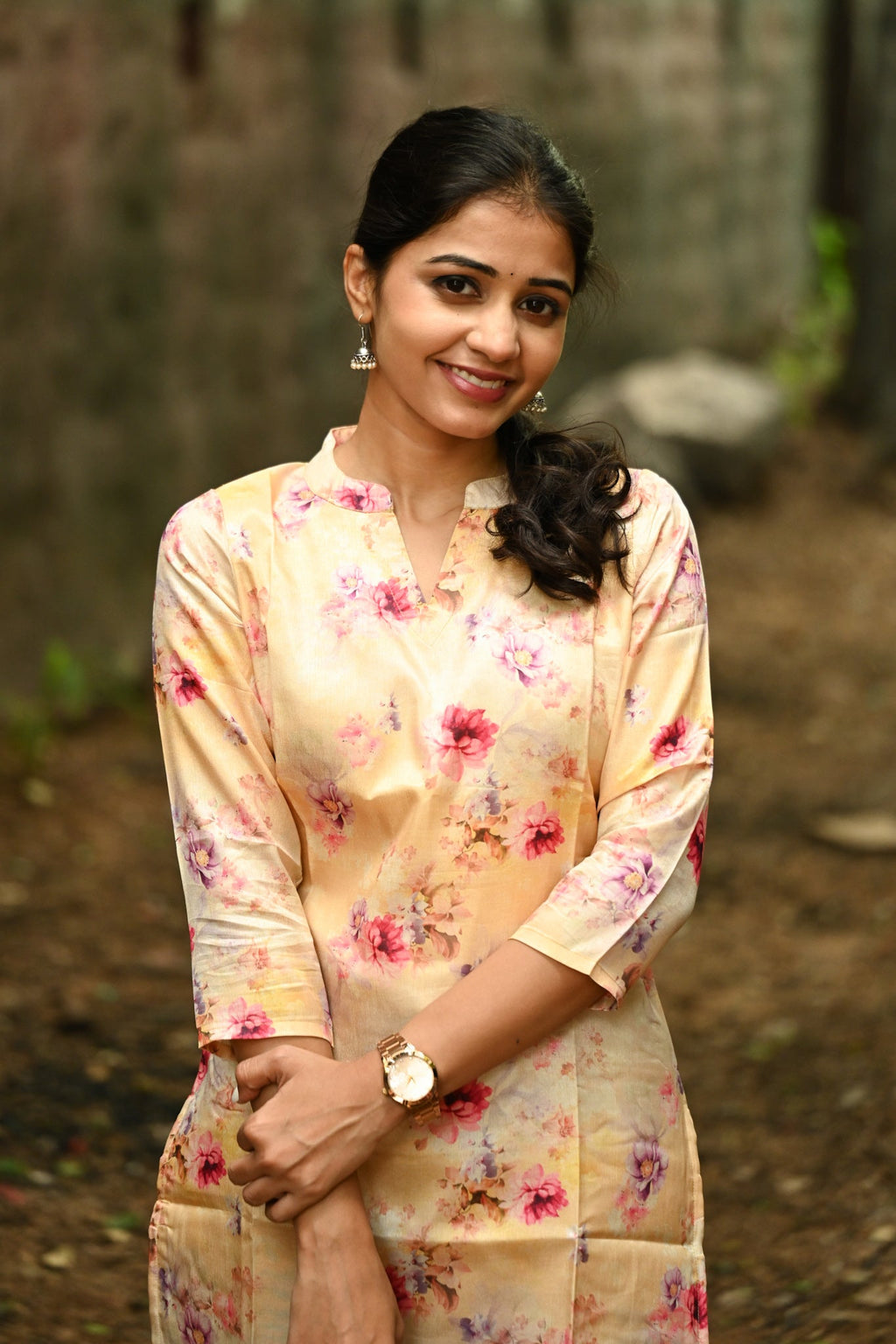 Tussar silk kurti