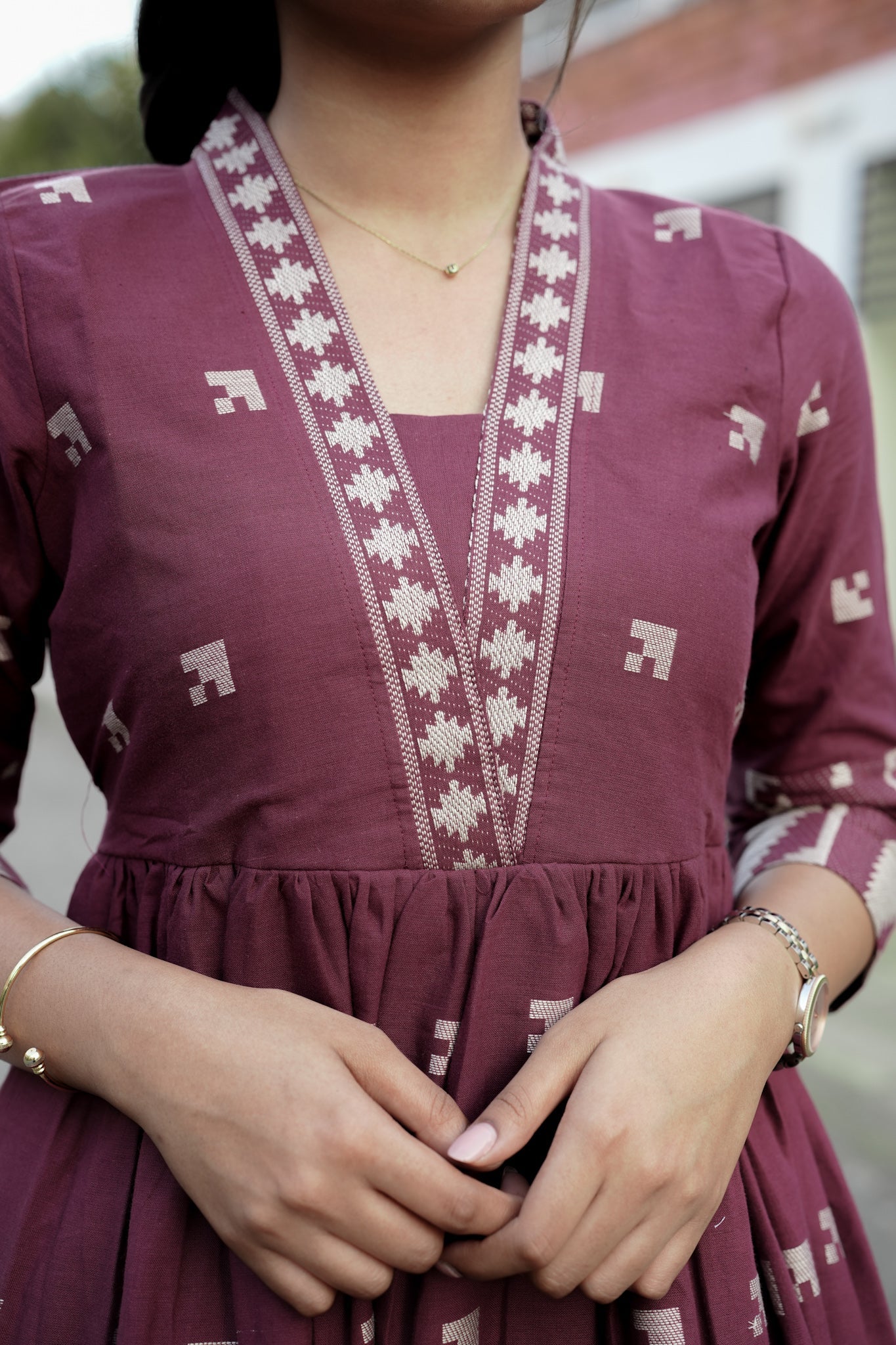 Maroon Muse maxi