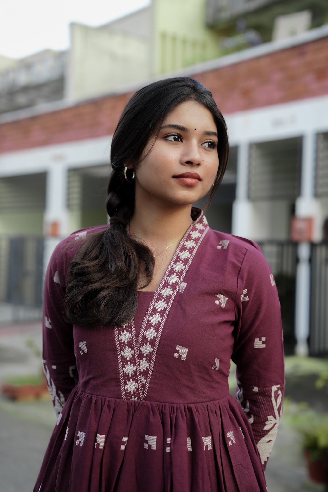 Maroon Muse maxi
