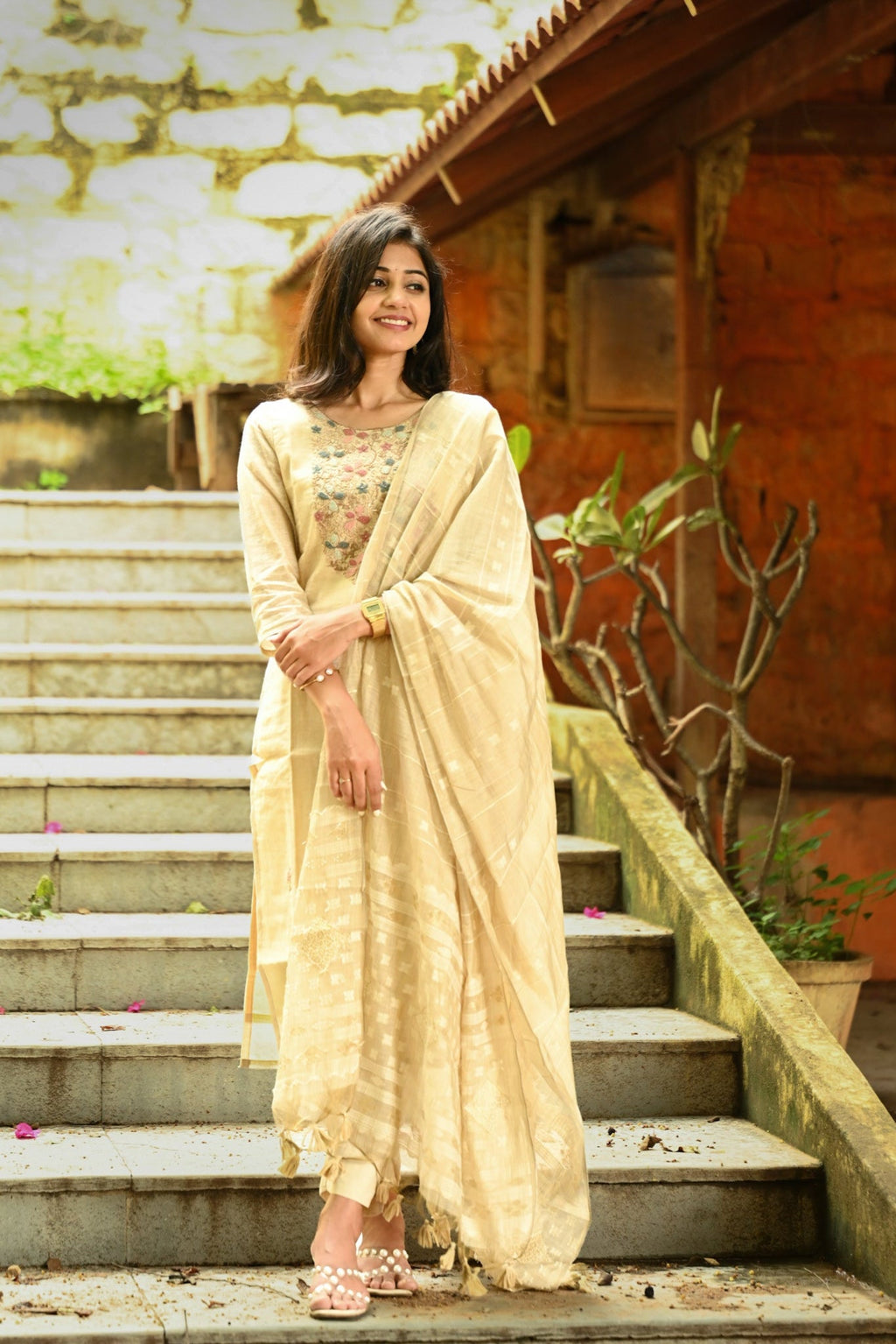 Premium Classic Ivory Glow Suit
