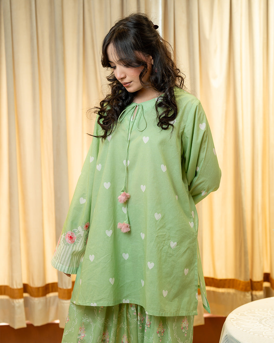 Elara Printed Cotton Kurta Pant Set