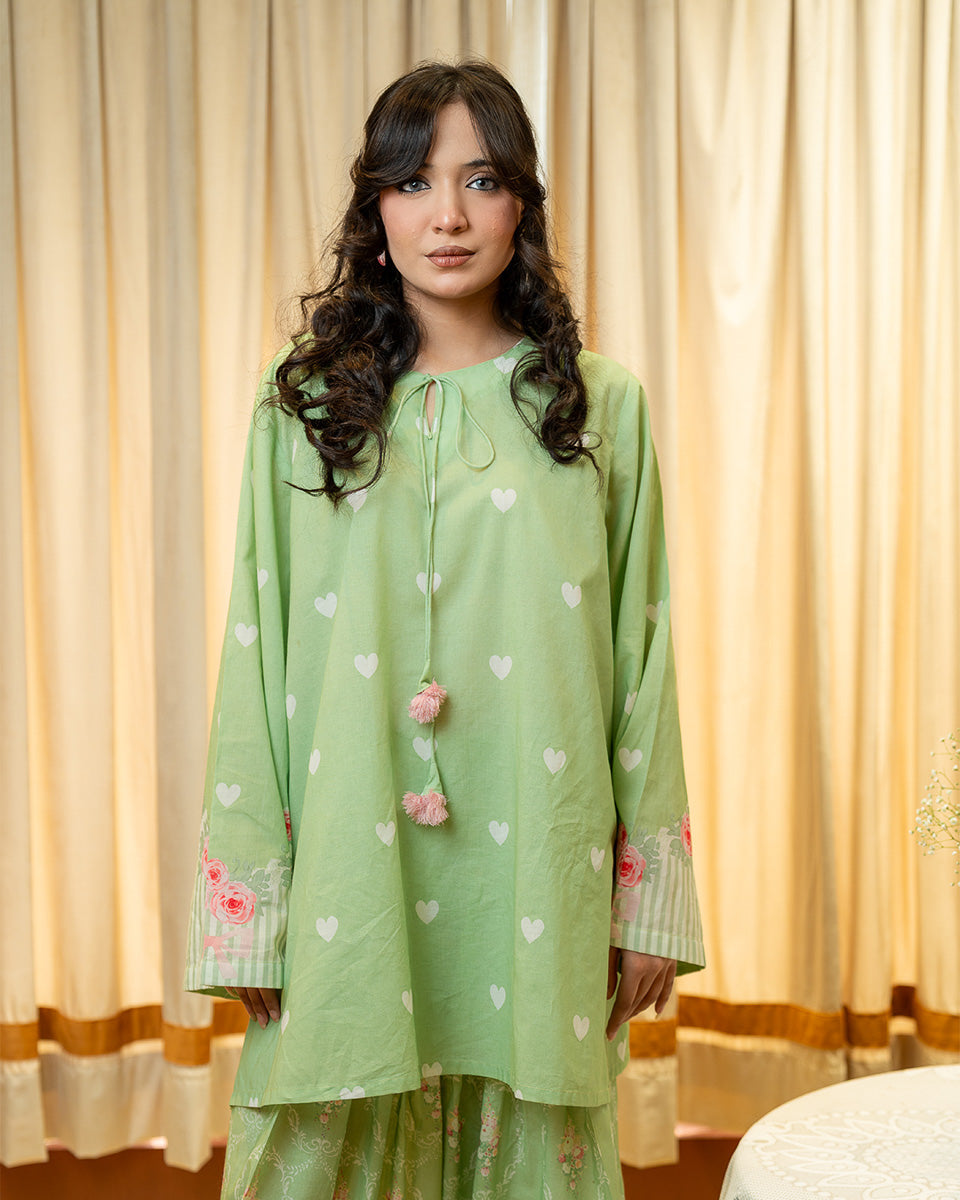 Elara Printed Cotton Kurta Pant Set