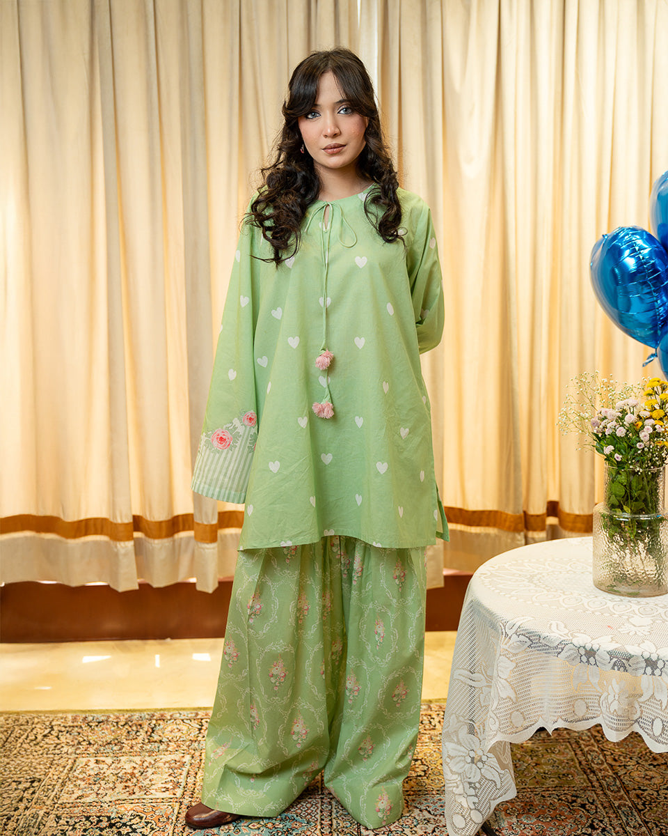 Elara Printed Cotton Kurta Pant Set