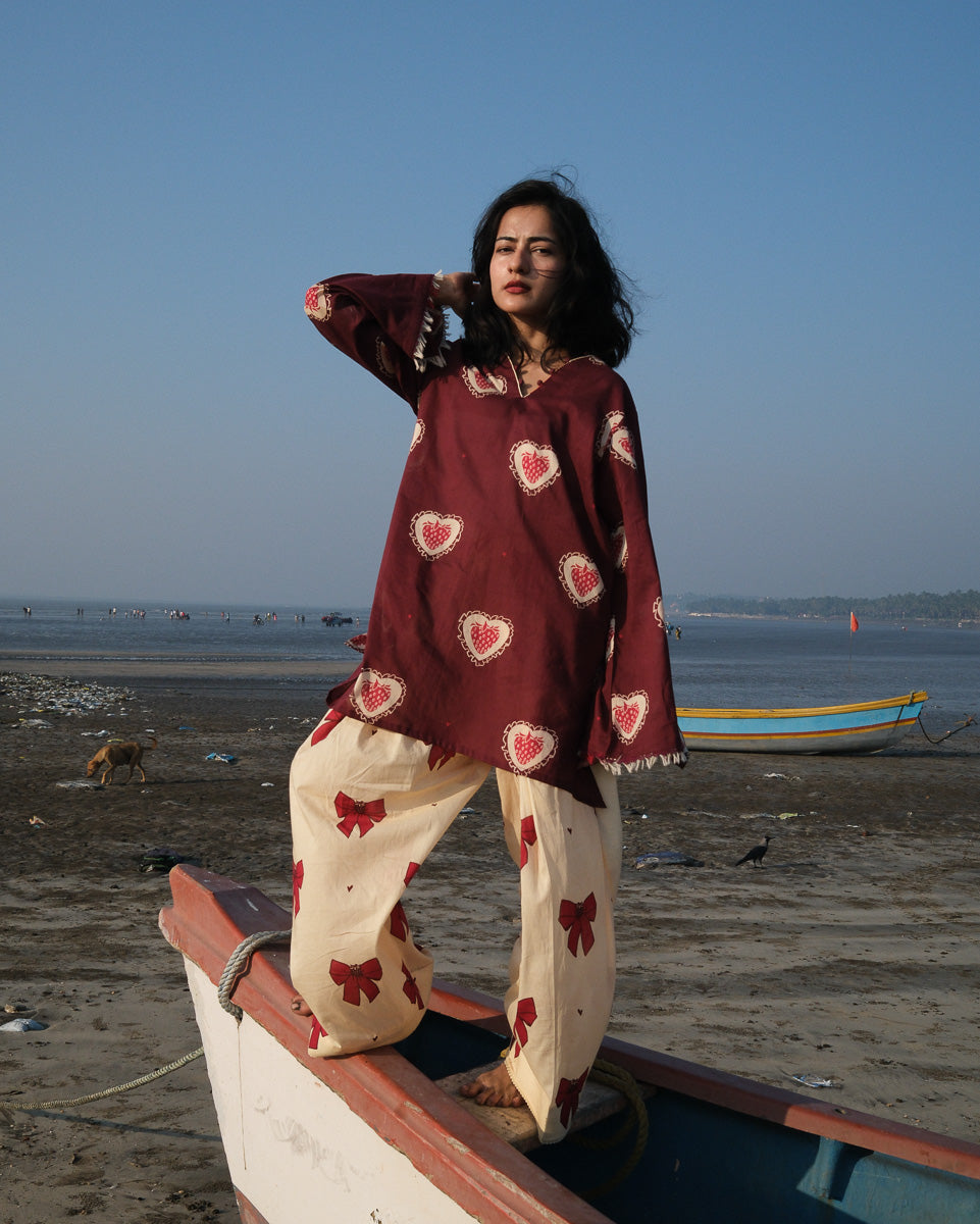 Elara Printed Cotton Kurta Pant Set