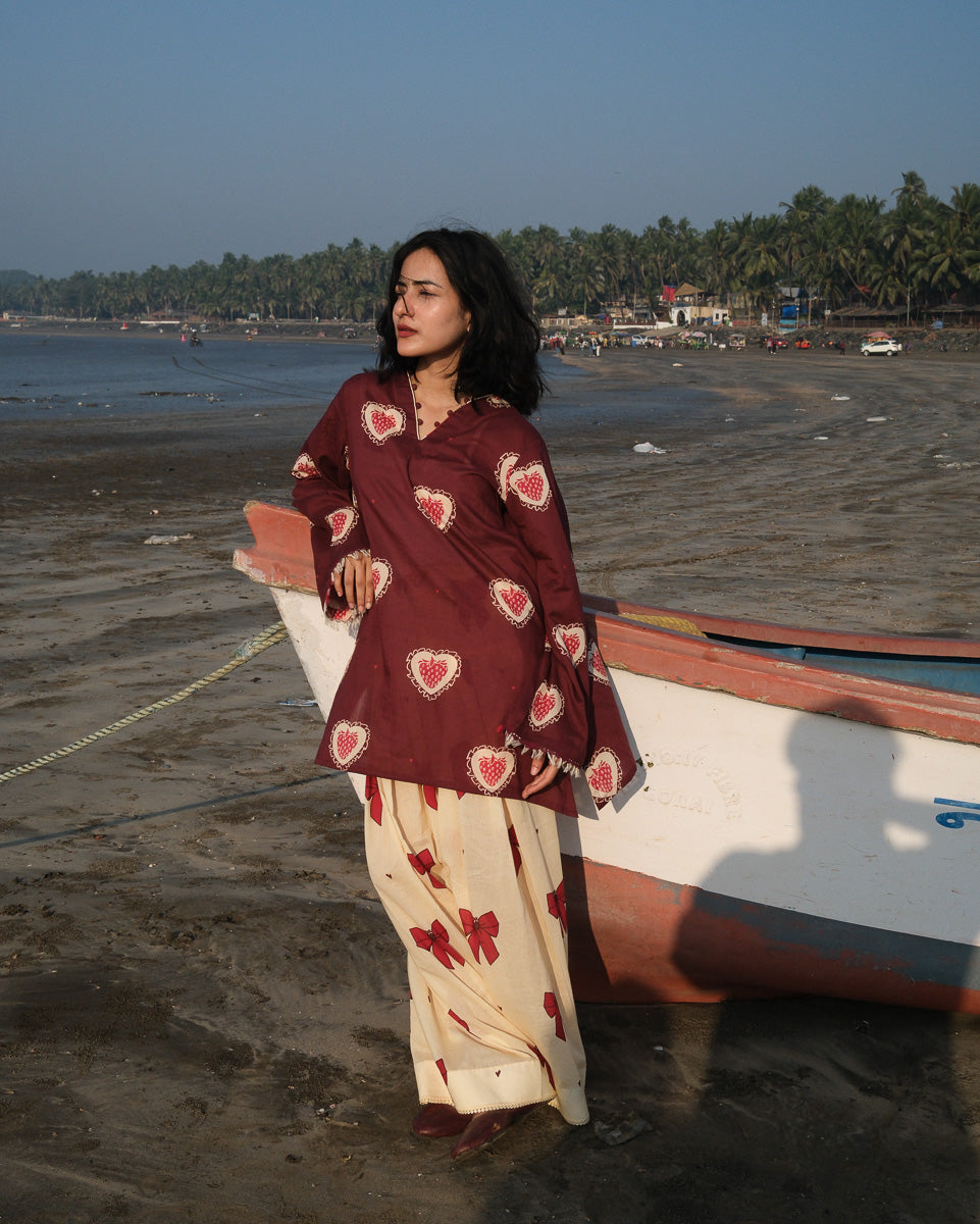 Elara Printed Cotton Kurta Pant Set