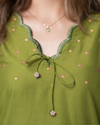 Arohi Floral Embroidered Kurta with Patiala Salwar Set