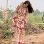 Aarini Floral Print Kurta Sharara Set