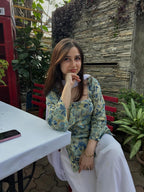Jaipuri Soft Cotton Rayon Padded Top & Palazzo Set