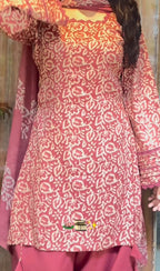 Samaira Pink Floral Farshi Salwar Suit Set