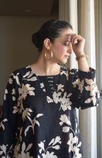 Black Floral Co-Ord Set